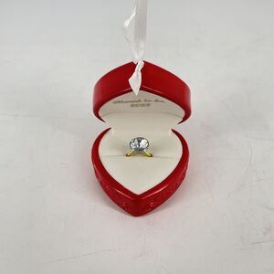 2022 Hallmark Meant To Be Engagement Ring Heart Shape Box Ornament